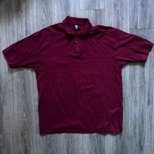Houston overseas Imports Co.￼Burgundy polo shirt